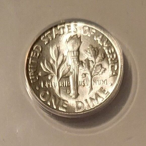 1947 D Roosevelt Dime MS64 ANACS - Picture 4 of 4